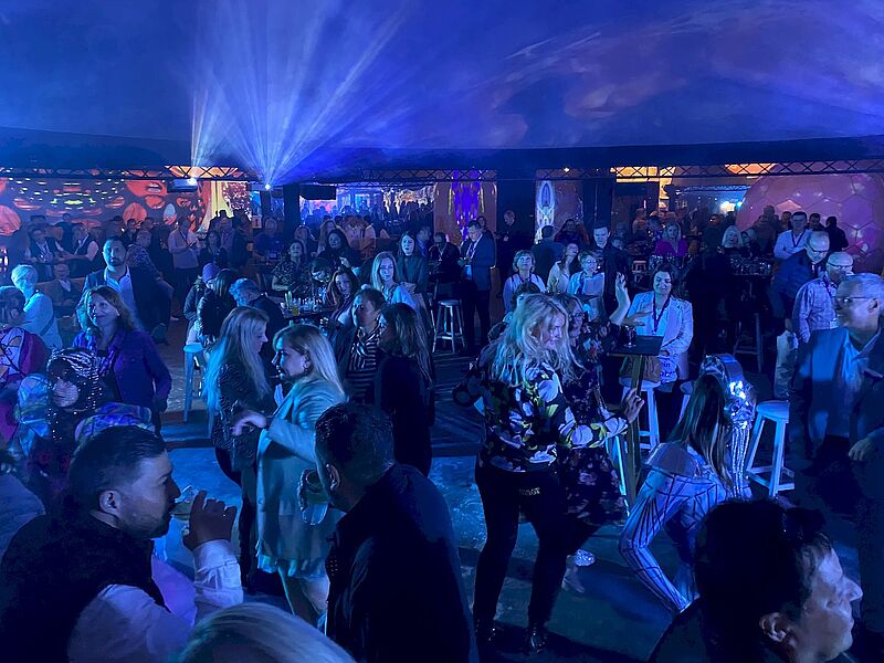 Beim Bentour-Event wurde die Location dann auch zur Tanzfläche