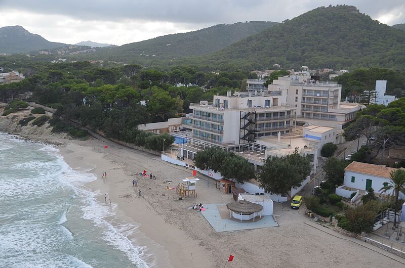 Ausblick vom Hotel Son Moll Sentits auf die Cala Son Moll