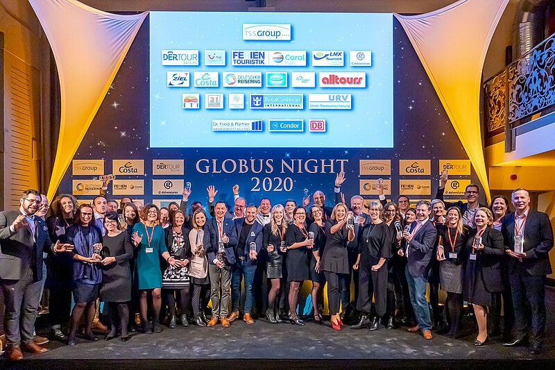 Die Sieger der Globus Night 2020: Insgesamt wurden 23 Pokale in neun Kategorien vergeben