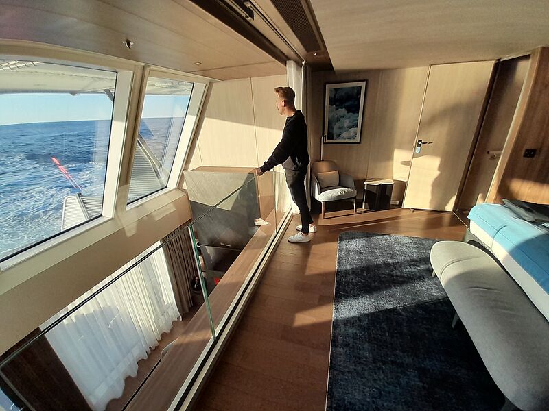 Janis Blase von Windrose staunte über die Duplex-Suiten am Heck