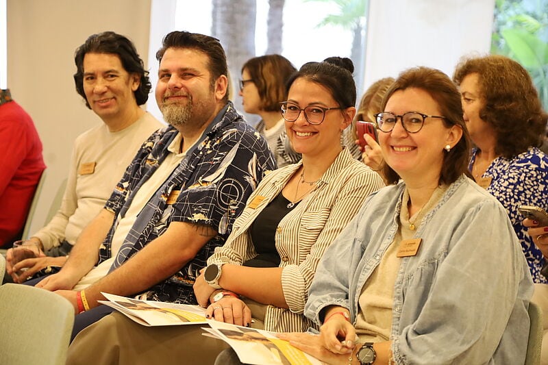 Gute Stimmung, viele Infos (von rechts): Corinna Buchwald, Michelle Schmitt, Torsten Schaan und Yit Verstege