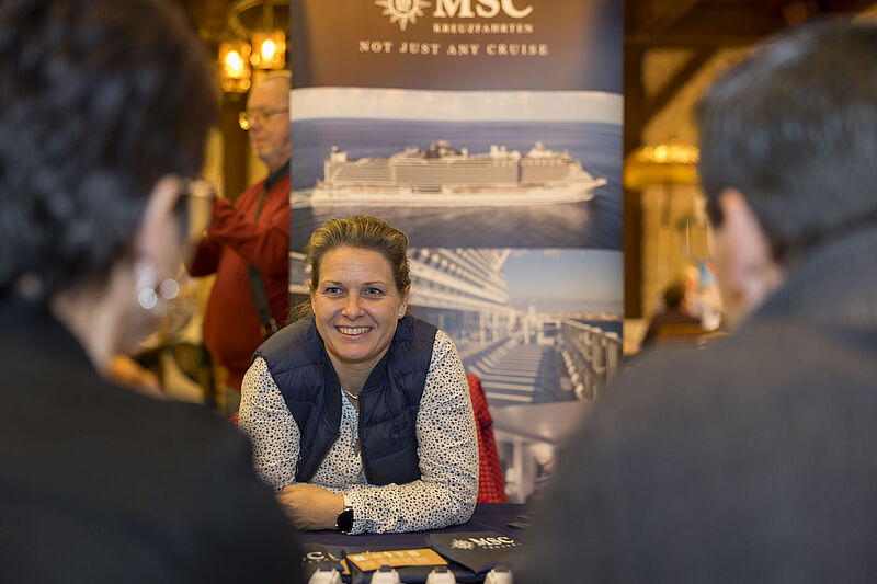 Auf Kreuzfahrtkurs: Katja Grübel von MSC