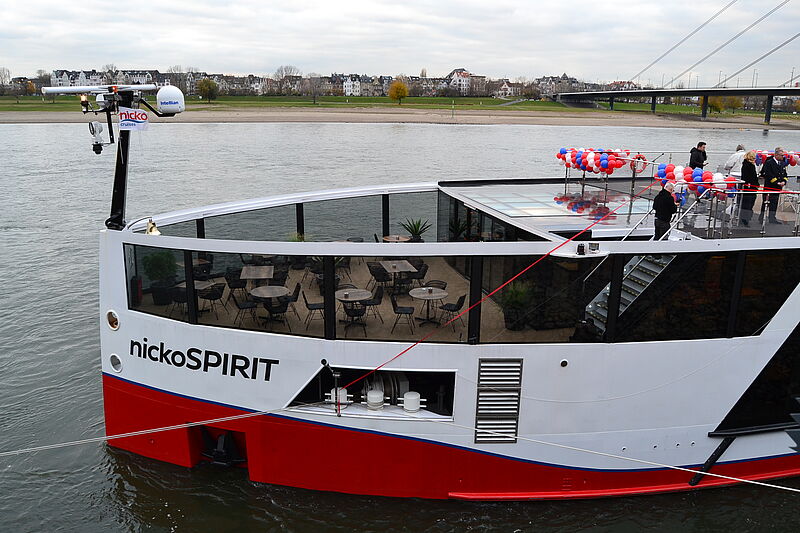 Die Nicko Spirit vor der Taufe in Düsseldorf