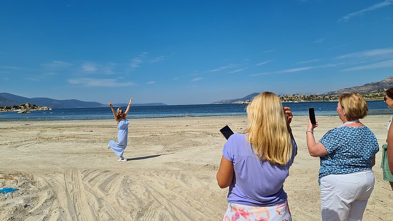 Das Motto der Reise: Wie werde ich fit auf Instagram? Entsprechend viel wurde gepostet.