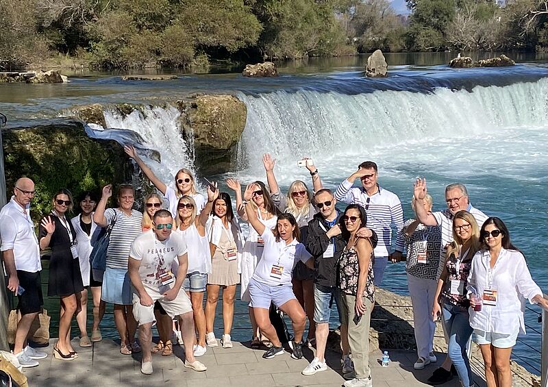 Einer der unterschiedlichen Ausflüge führte zum Wasserfall des Manavgat-Flusses