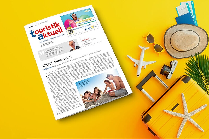 Die Fachzeitschrift touristik aktuell kann als gedrucktes Heft und als E-Paper gelesen werden. Das E-Paper ist auch als einzelne Ausgabe erhältlich, das Print-Heft nur im Abo. Foto: Farknot_Architect / iStock