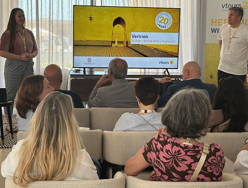 In diversen Workshops ging es unter anderem um den Vertriebsservice von Vtours…