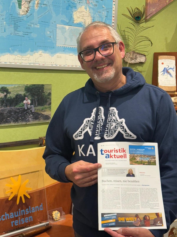 Bernd Soldner vom Reisebüro Hartmann in Heroldsberg