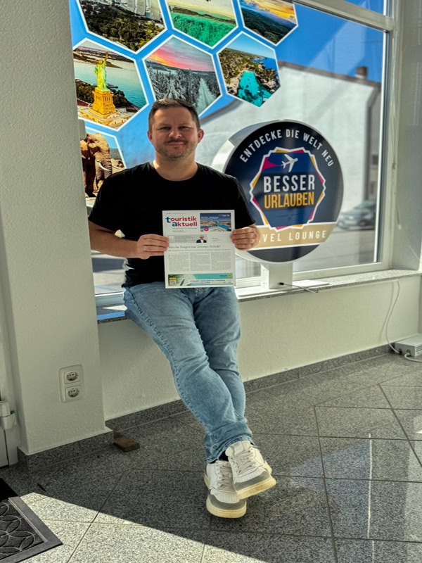 Benny Bindewald vom Reisebüro „Besser urlauben“ in Wölfersheim