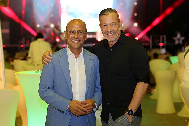 Coral-Vertriebschef Ender Karadag (links) mit RTK-Manager Oliver Bors. Foto: Tom Kohler