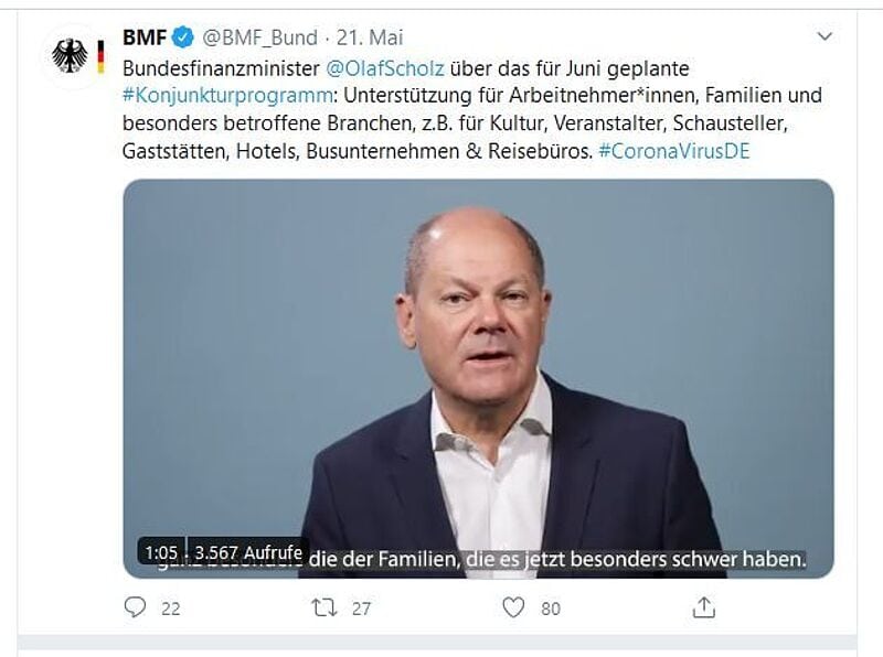 Finanzminister Olaf Scholz will unter anderem den Reisebüros helfen