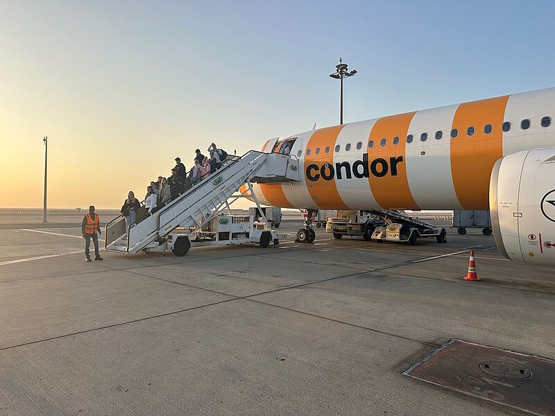 Die meisten Teilnehmer reisten mit Condor an