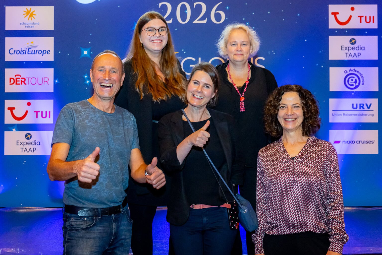 Ein Teil des ta-Teams kurz vor dem Start (von links): Matthias Gürtler Clara Petri, Ute Fiedler, Sylvia Raschke, Julia Treuherz