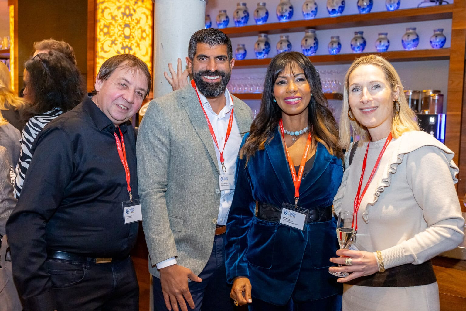 Uwe Endres von Miller Reisen mit Tobias Bandara (Noble Communication), Petra Cruz (Dominikanische Republik) und Christine Frank von der Italienischen Zentrale für Tourismus