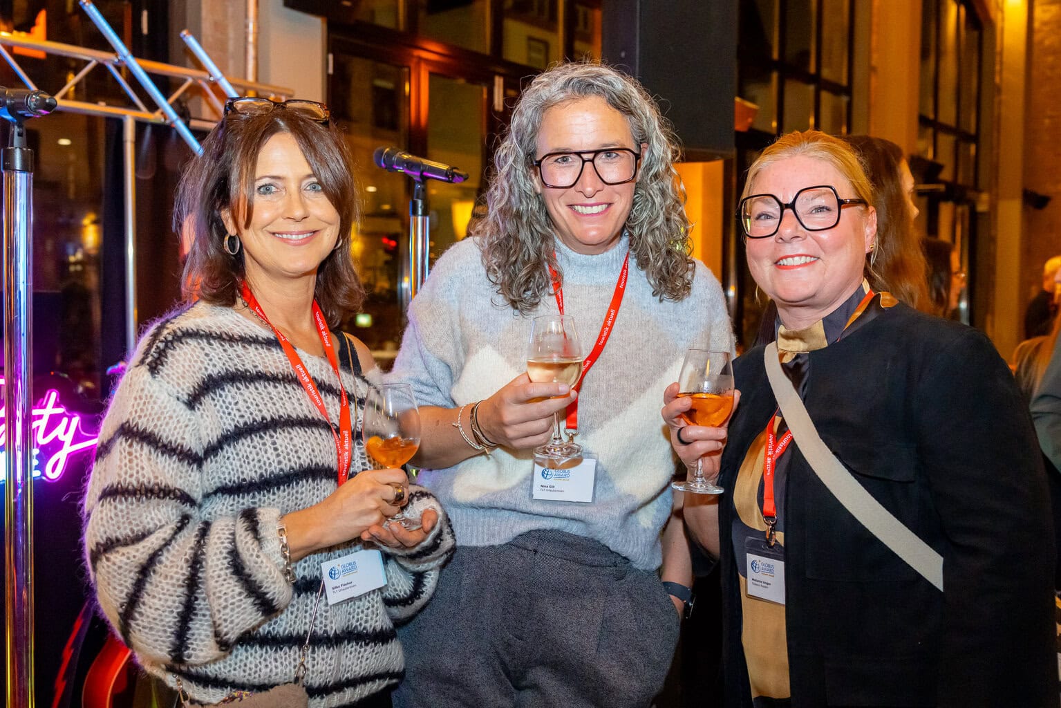 Silke Fischer und Nina Gill von TLT Urlaubsreisen mit Melanie Unger von Gebeco
