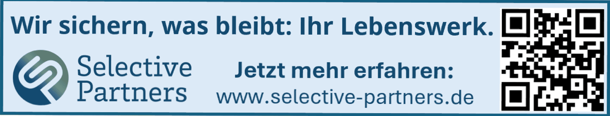 Wir sichern, was bleibt: Ihr Lebenswerk. Selective-Partners